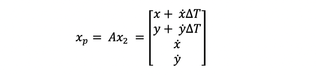 Kalman Filter state vector prediction equation