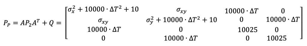 Predicted Covariance Equations - Kalman Filter