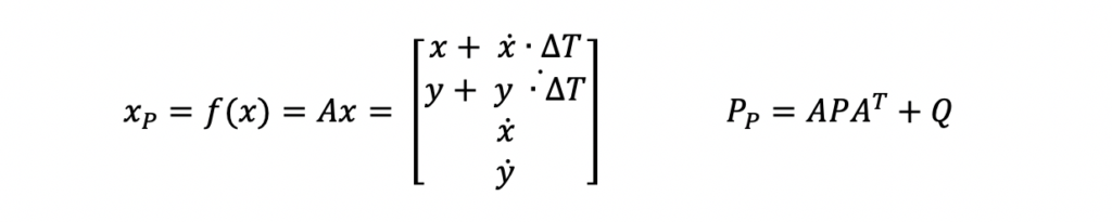 extended kalman filter prediction equations